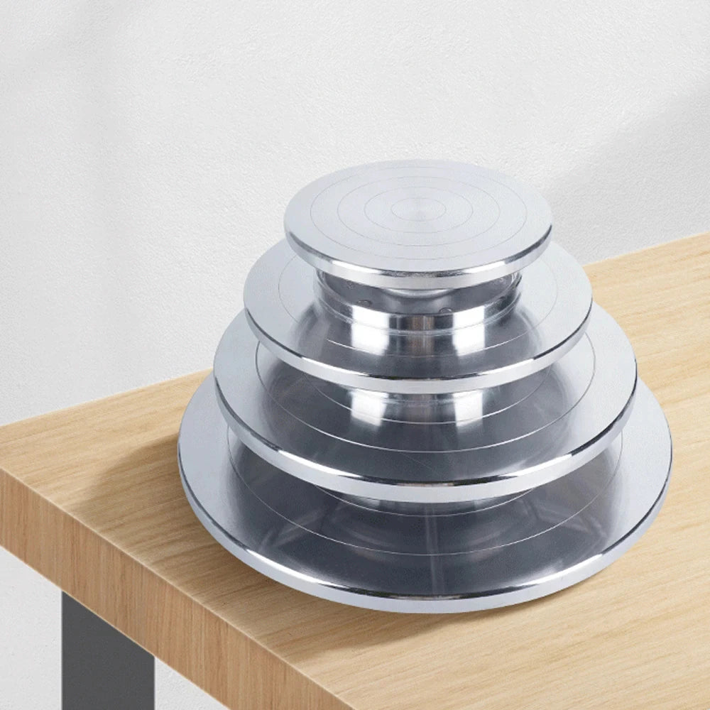 Aluminum Alloy Double-Sided Sculpting Turntable | 5 Sizes Sculpting Turntable QXL