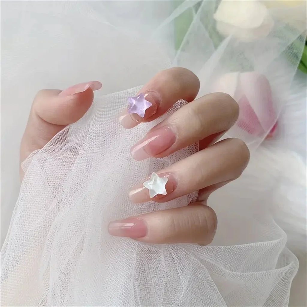 10-Pack 3D Resin Star Nail Art Charms | Kawaii Rhinestones DIY Nail Art Charms QXL