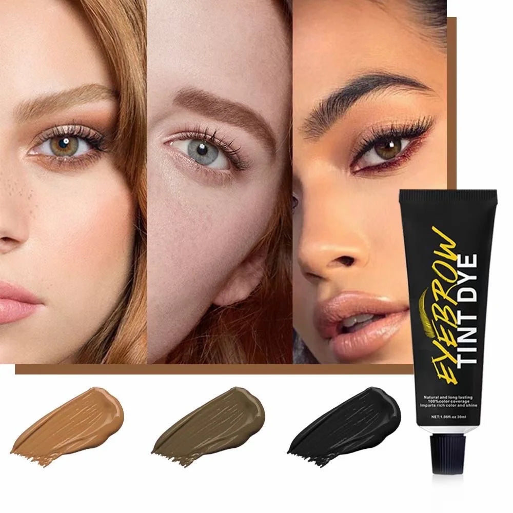VERONNI Eyebrow & Lash Tint Kit – Black, Brown & Maroon Eyebrow Tint Kit QXL