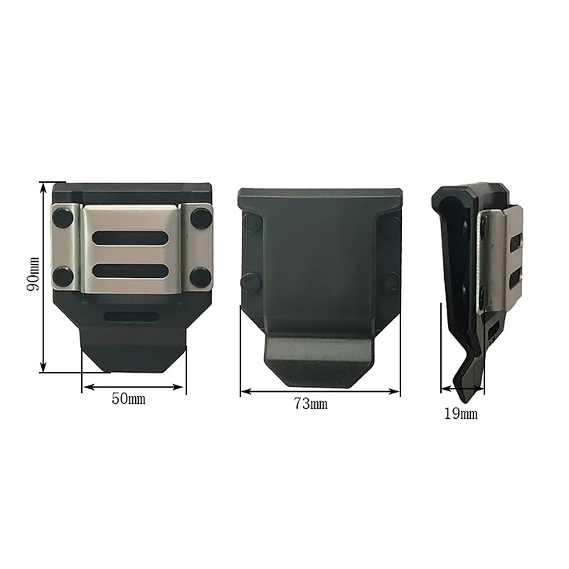 Drill Belt Holster & Tape Measure Clip | ABS + Metal Holder Drill Belt Holster QXL