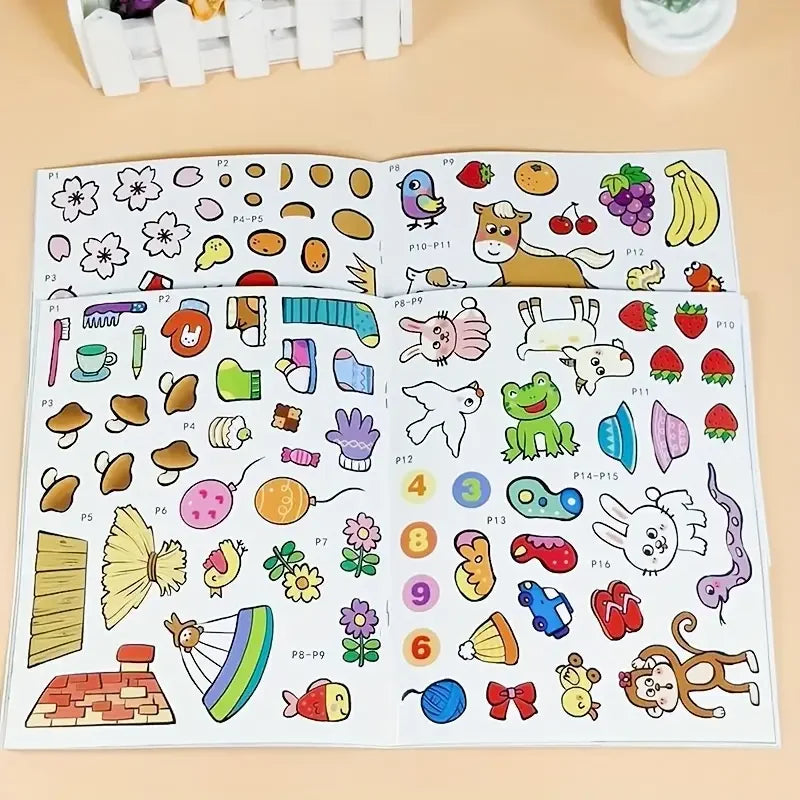 Toddler Sticker Book | Creative Craft Activity Set for Kids 3+ Kids Sticker Book QXL