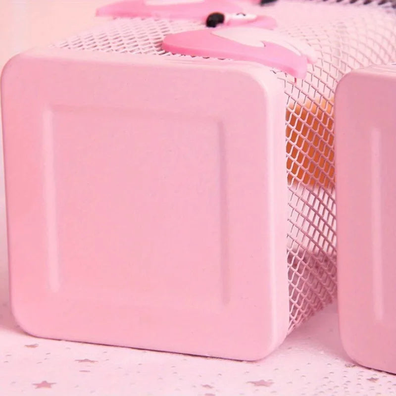 Pink Flamingo Metal Pen Holder | Stylish Desk Organizer Desk Pen Holder QXL