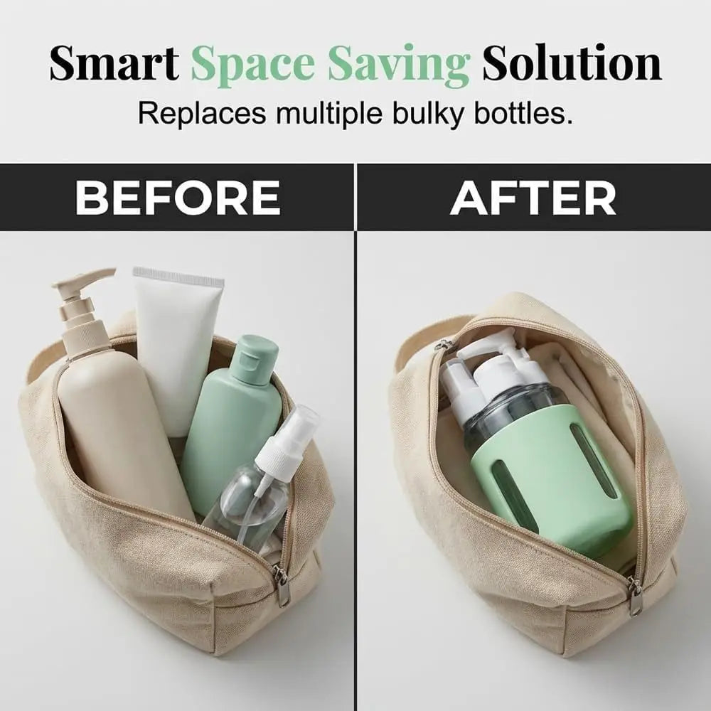 4-in-1 Leak-Proof Travel Dispenser Bottle Set 60ml x4 Travel Dispenser Set QXL