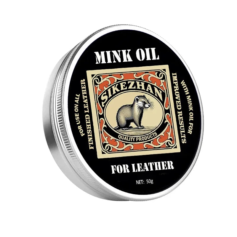 Car Leather Care Mink Oil: All-in-One Cleaner & Protector for Interior (Seats/Dash), Colorless, Odorless, Safe for All Leather QXL 50g