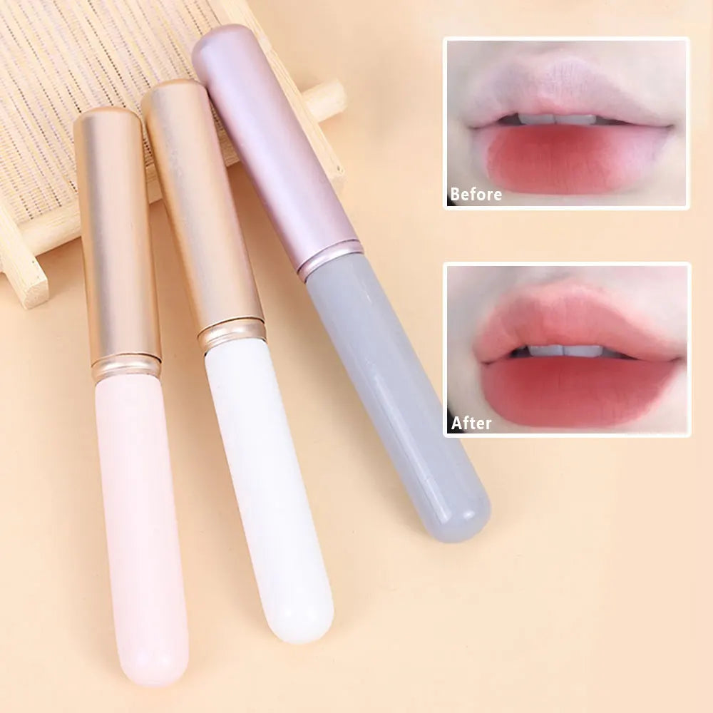 Soft Lip Brush with Cap | Round Tip Concealer Makeup Brush Lip Makeup Brush QXL