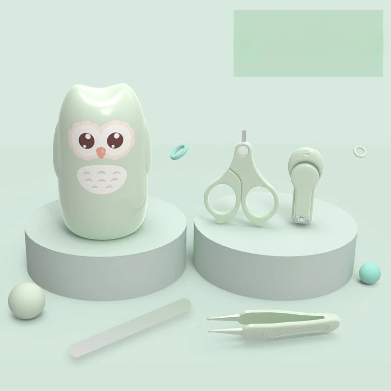 4-in-1 Baby Nail Clipper & Grooming Kit | Safe Newborn Set Baby Nail Grooming Kit QXL