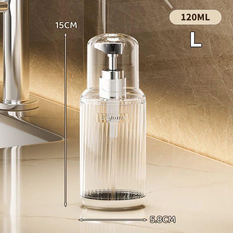 Refillable Pump Soap & Shampoo Dispenser Bottle 60/90/120ml Refillable Pump Bottle QXL large