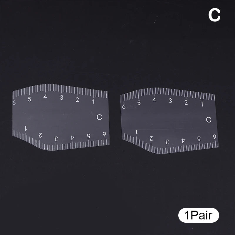 Eyebrow Stencil Ruler Set | Brow Shaping Tool 2/5 Pc Eyebrow Stencil Ruler QXL C 1Pair