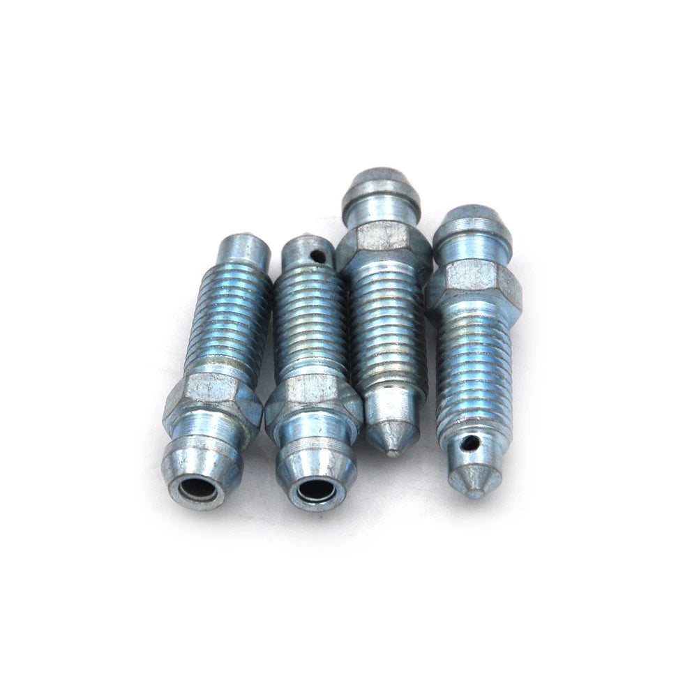 4-Pack M7 x 1.0mm Brake Caliper Bleed Screw Nipples – Steel Brake Caliper Nipples QXL