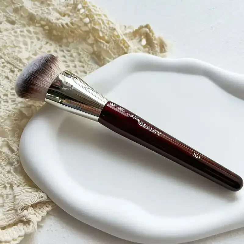 Contoured Foundation & Face Brush – Blush, Bronzer & Highlighter Makeup Face Brush QXL