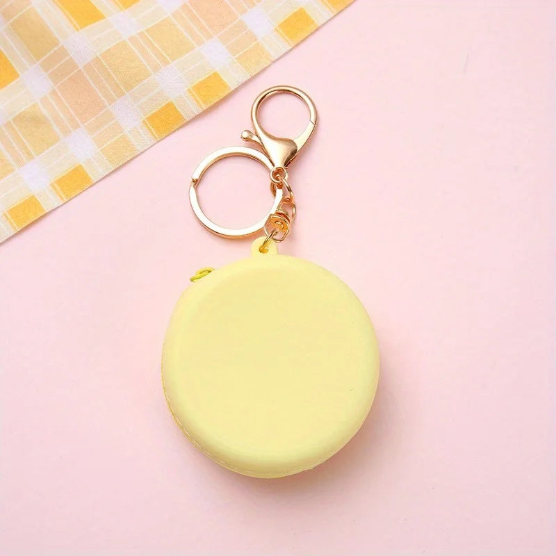 Round Silicone Coin Purse | Zip Jewelry & Key Pouch Silicone Coin Purse QXL