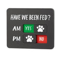 Pet Feeding Reminder Sign | AM/PM Slider Fridge Magnet Pet Feeding Reminder QXL A