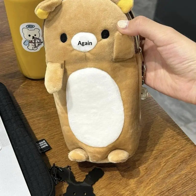 Cute Bear Pencil Case | Large Capacity Student Stationery Bag Pencil Case QXL