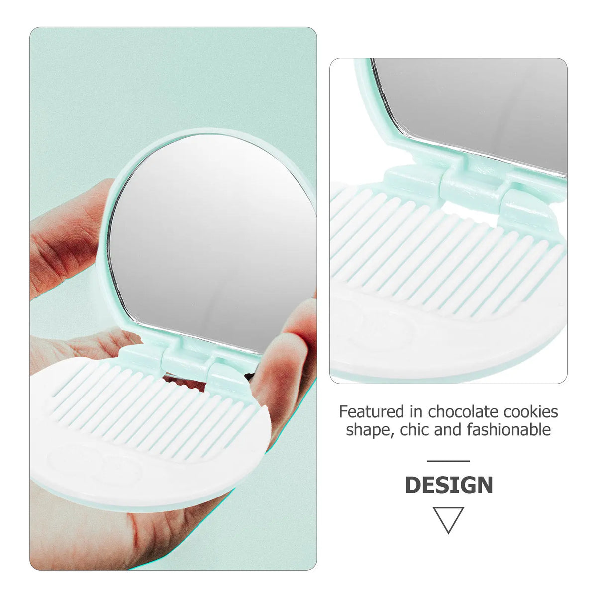 7-Pack Chocolate Cookie Compact Pocket Mirrors | Gift for Women Compact Pocket Mirror QXL