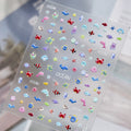 5D Glow-in-Dark Nail Stickers | Graffiti Hip Hop Decals Nail Art Stickers QXL to5726