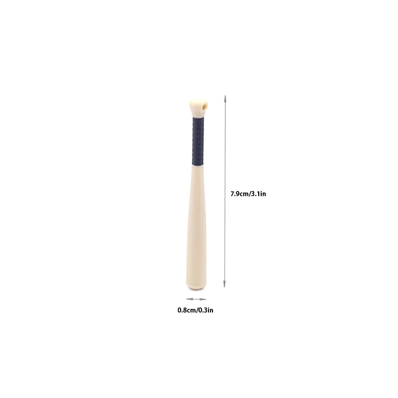 2-Pack 1:12 Miniature Wooden Baseball Bat Dollhouse Props Dollhouse Miniature QXL