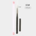 Wooden Handle Nail Art Brush | UV Gel & Gradient Drawing Pen Nail Art Brush QXL A3