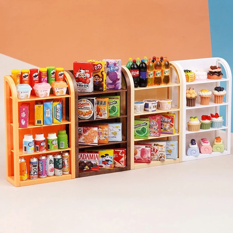 1:12 Dollhouse Miniature Supermarket Shelf & Display Rack Dollhouse Miniature QXL