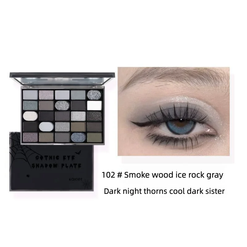 Cahill Eyeshadow Palette | Matte, Shimmer & Smoky Shades Eyeshadow Palette QXL 102 Smoke Wood Ice