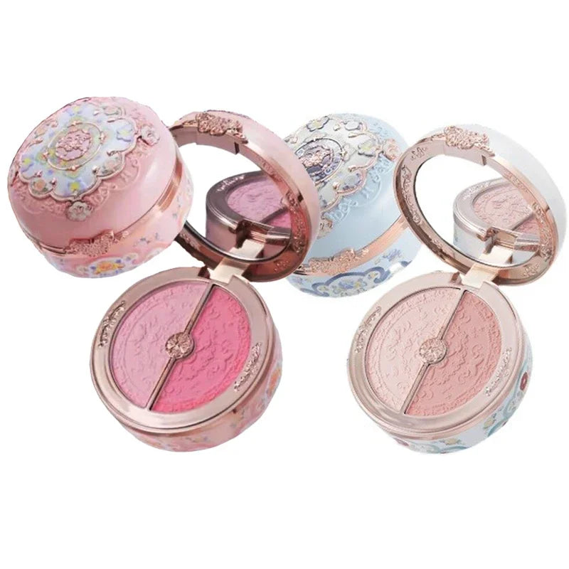 Flower Knows Butterfly Cloud Collar Duo Blush – Matte Finish Duo Blush Compact QXL
