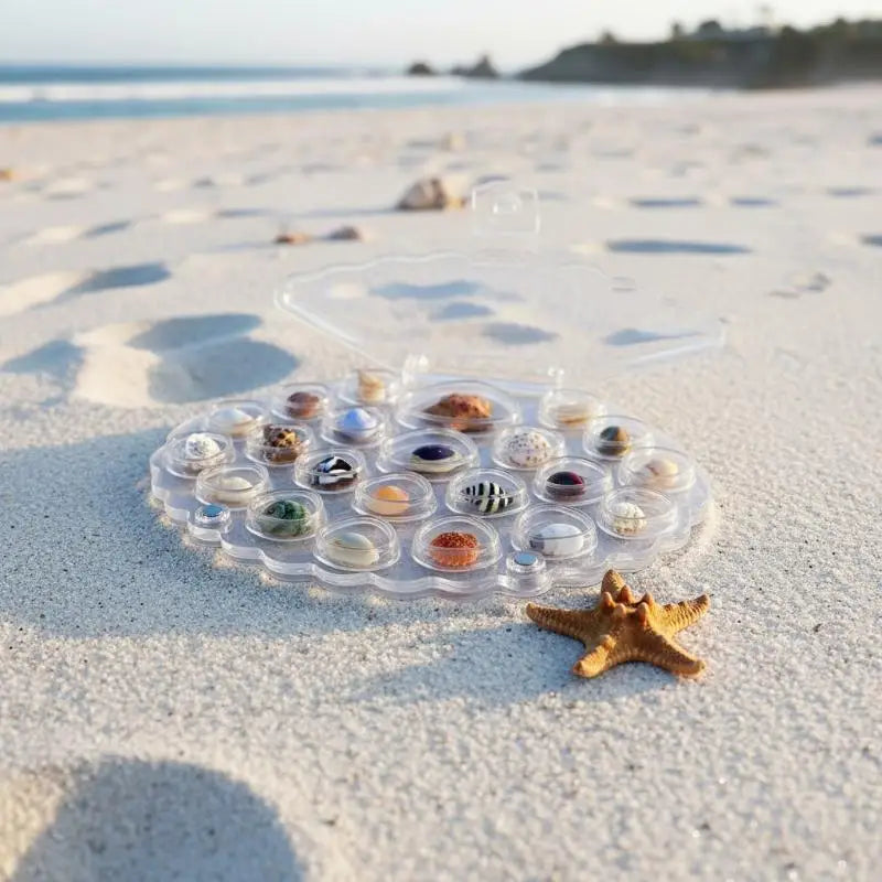 Seashell Acrylic Storage Box | Transparent Jewelry Display Case Acrylic Display Box QXL