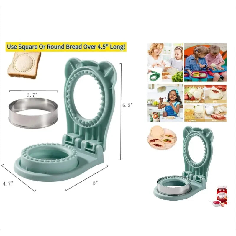 Sandwich Cutter & Sealer | Bread Mold Toast & Cookie Cutter Sandwich Cutter & Sealer QXL