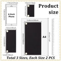Purse Organizer Insert 6-Pack | Clutch Wallet Conversion Kit Bag Organizer Insert QXL AECH04-11736