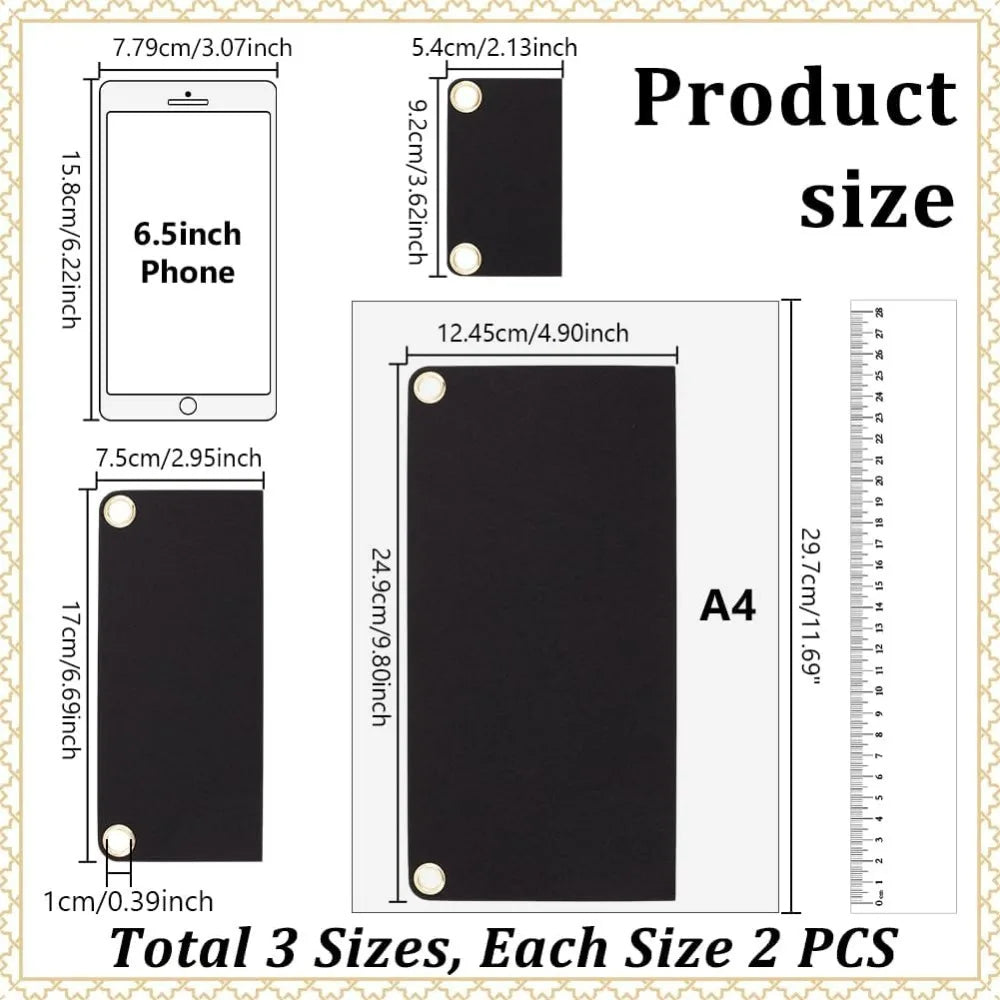 Purse Organizer Insert 6-Pack | Clutch Wallet Conversion Kit Bag Organizer Insert QXL AECH04-11736