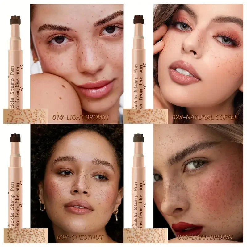 VERONNI Waterproof Fake Freckles Pen | Natural Dot Stamp Makeup Freckle Stamp Pen QXL