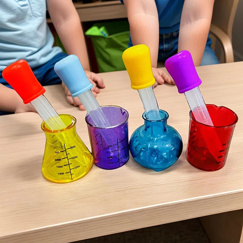 4-Piece Kids Mini Measuring Cups | Educational Science Play Set Educational Measuring Set QXL