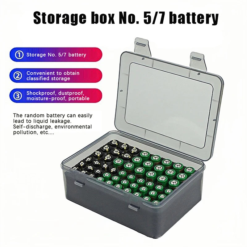54-Slot AA AAA Battery Storage Organizer Box & Dispenser Battery Storage Organizer QXL