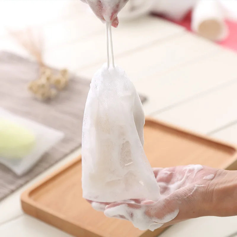 10-Pack Soap Foaming Mesh Bags | Exfoliating Shower Net Soap Mesh Bag QXL