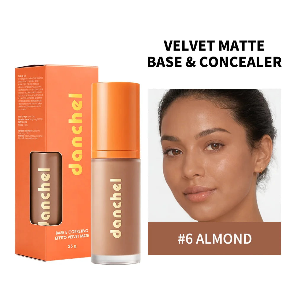 2-in-1 Liquid Foundation & Concealer | Velvet Matte Finish Liquid Foundation QXL 06