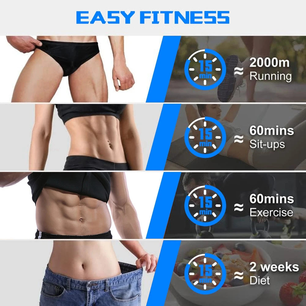 EMS Ab Toning Belt | 8-Pad Waist Trainer with Remote Control EMS Ab Toning Belt QXL