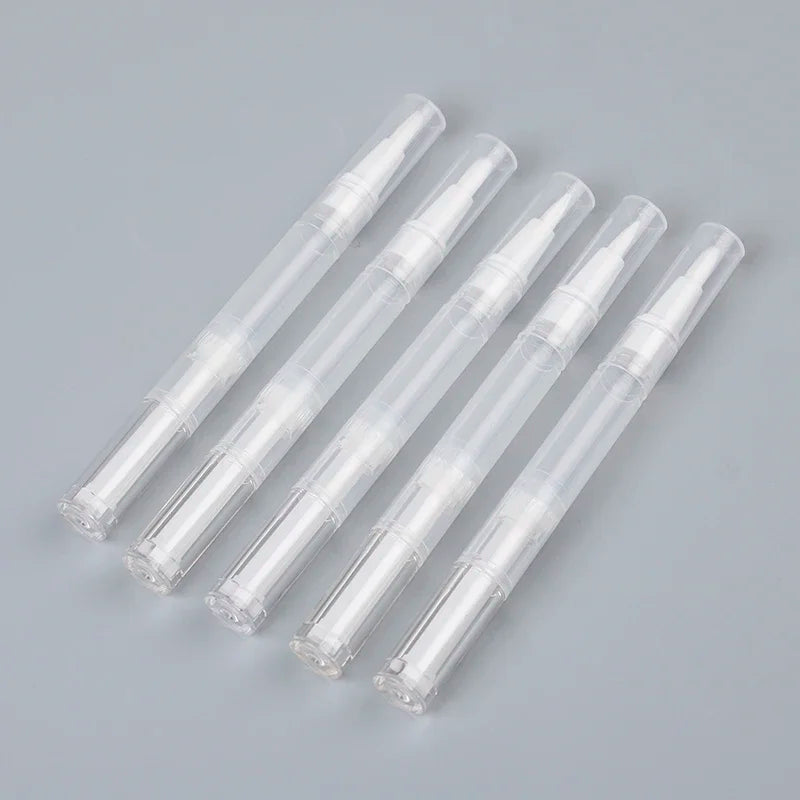 5-Pack 3ml Empty Twist Nail Oil Pens with Brush | Refillable Refillable Applicator Pen QXL 5pcs
