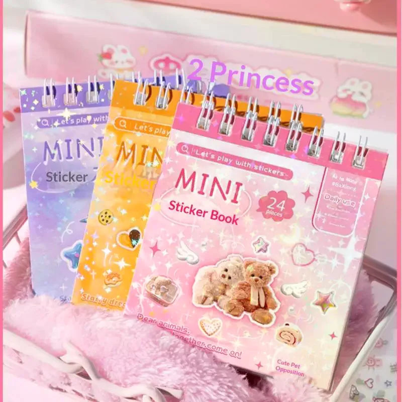 Kawaii Craft Sticker Book 24pcs | DIY Scrapbooking & Planner Craft Sticker Book QXL