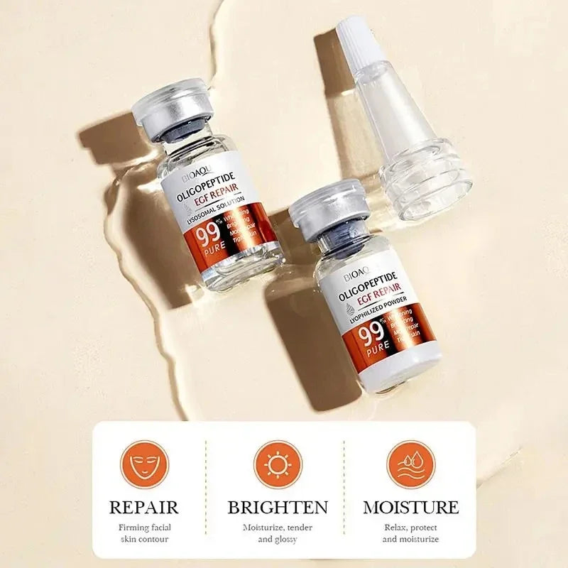 BIOAOUA Freeze-Dried Peptide Serum Set | Hyaluronic Acid 6-Pack Face Serum Set QXL