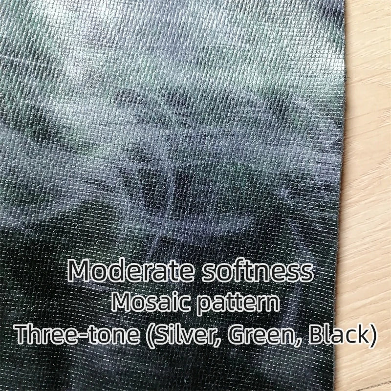 1.2mm Mosaic Embossed Top-Grain Cowhide Leather Sheet | DIY Leather Craft Sheet QXL Two Colors 30x60cm China Mainland