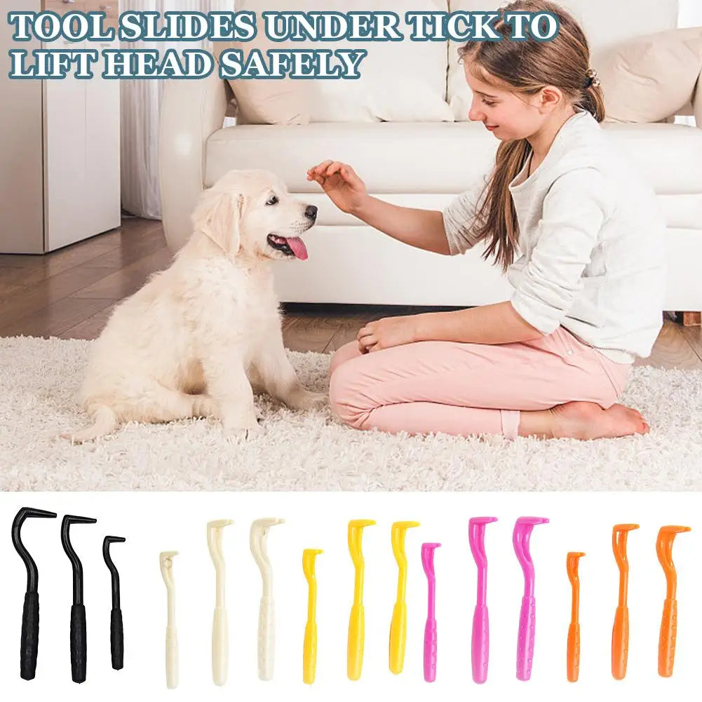 3-Pack Pet Tick Remover Clips for Dogs & Cats | 3 Sizes Pet Tick Remover QXL