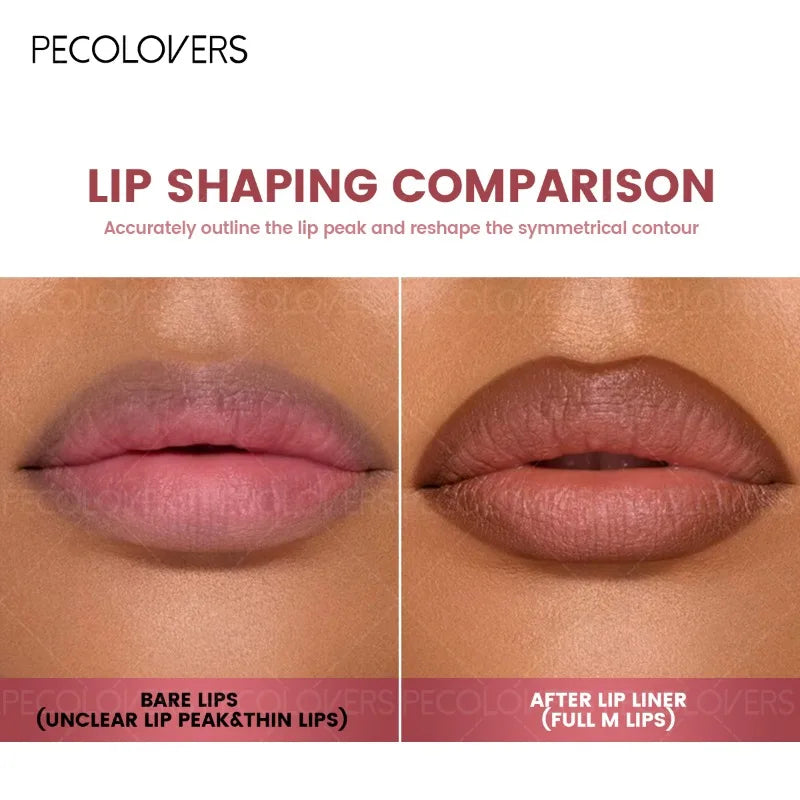 PECOLOVERS Transparent Lip Liner – Waterproof Plumping Pencil Lip Liner Pencil QXL