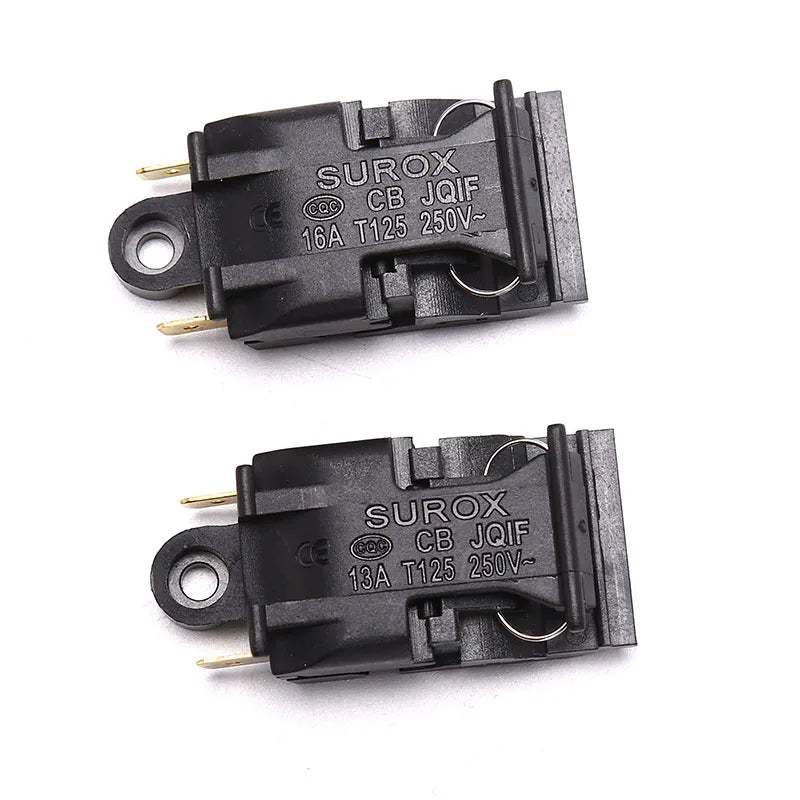 2-Pack Kettle Thermostat Switch 13A/16A 250V Push Button Kettle Replacement Switch QXL