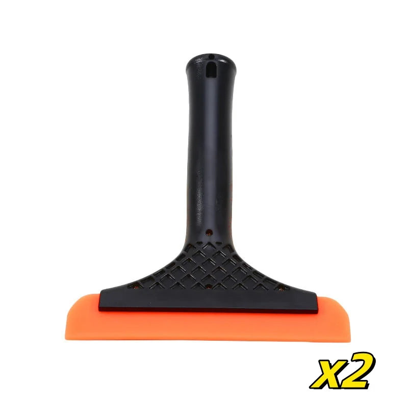Non-Scratch Silicone Squeegee | Car Wrap & Window Water Blade Car Wrap Squeegee QXL Black 2pcs