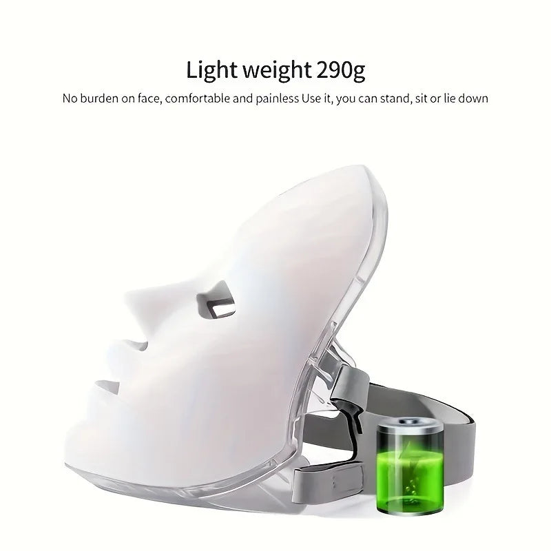 7-Color Photon LED Face Mask | Wireless Skin Rejuvenation LED Face Mask QXL