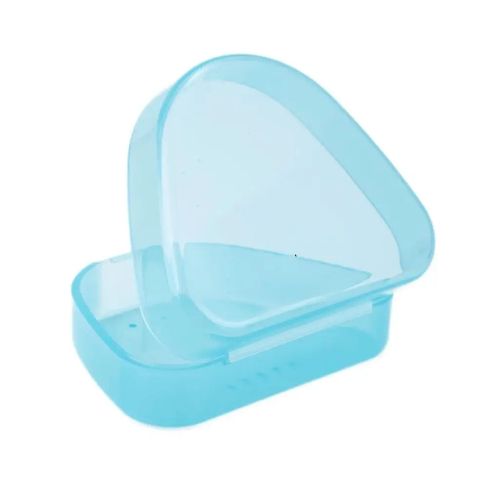 Portable Denture Storage Box | Snap-Fit Lid & Vented Case Denture Storage Box QXL