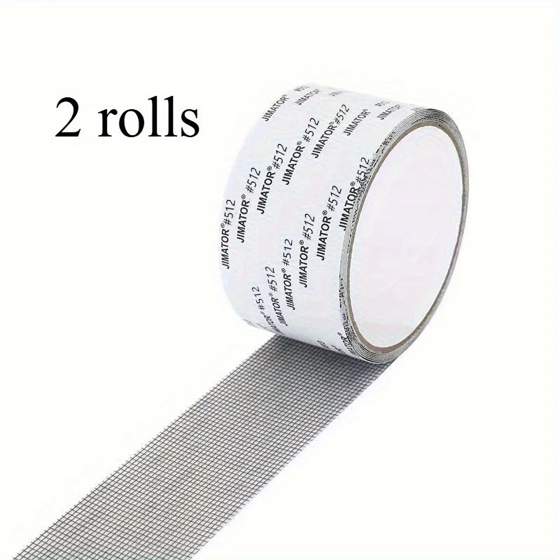 Mesh Self-Adhesive Window Screen Repair Tape | Bug Barrier Screen Repair Tape QXL Gray