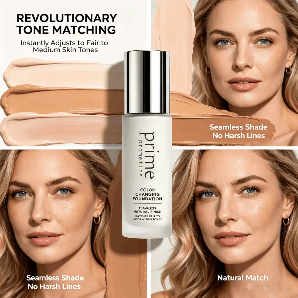 30ml Color-Changing Foundation | Matte, Hydrating & Long-Lasting Liquid Foundation QXL