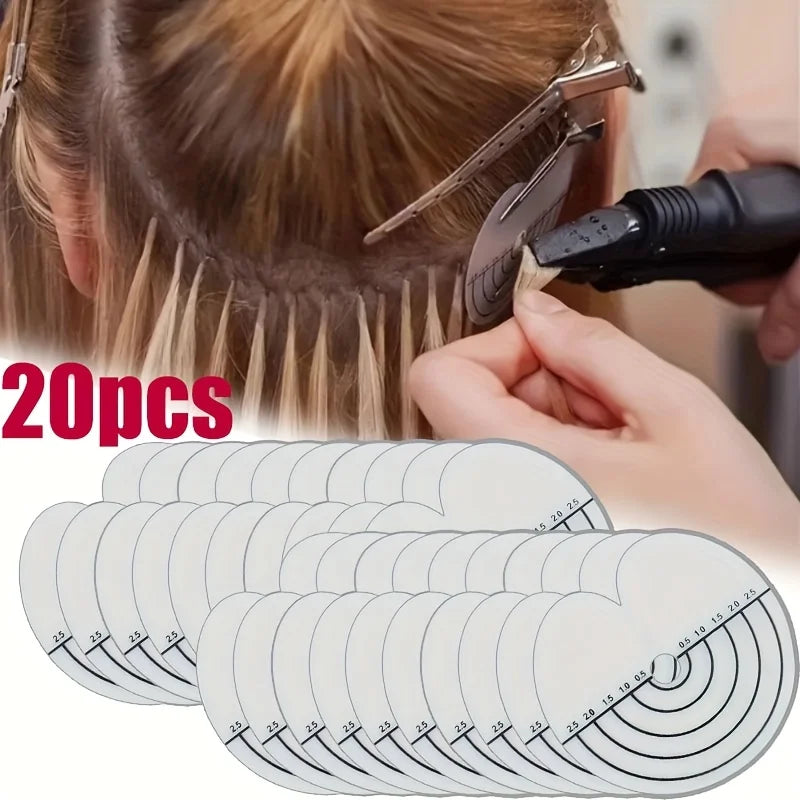 20-Pack Hair Extension Heat Shield Protector Connector Sheets Hair Extension Tools QXL