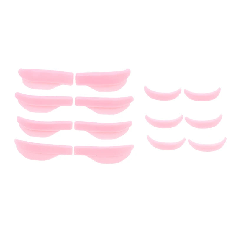 7 Pairs Reusable Silicone Lash Lift Shield Pads | Up & Low Lash Lift Pads QXL Pink
