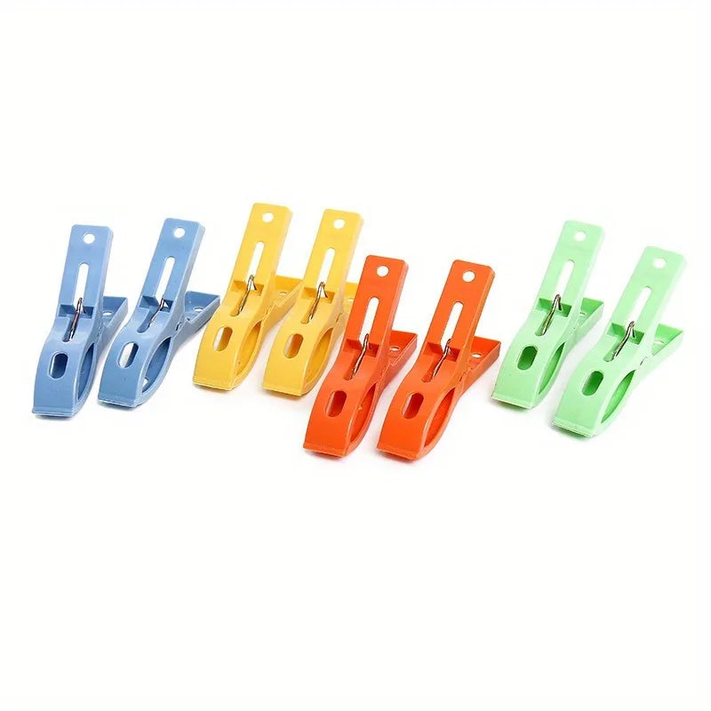 8-Pack Windproof Plastic Clothes Pegs | Clothesline Clips Clothes Pegs QXL