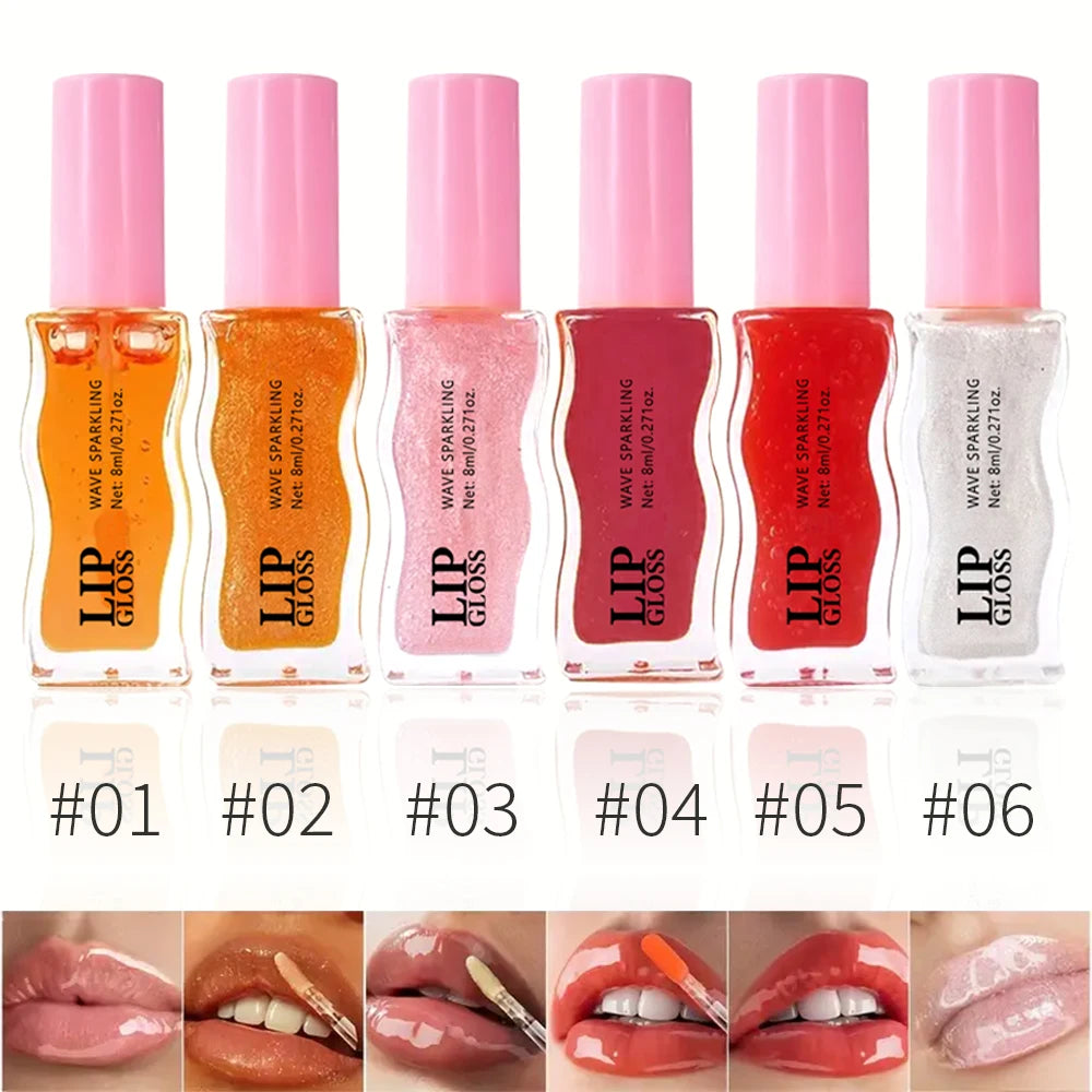 Wavy Bottle Lip Gloss | Moisturizing, Plumping & Long-Wear Lip Gloss QXL